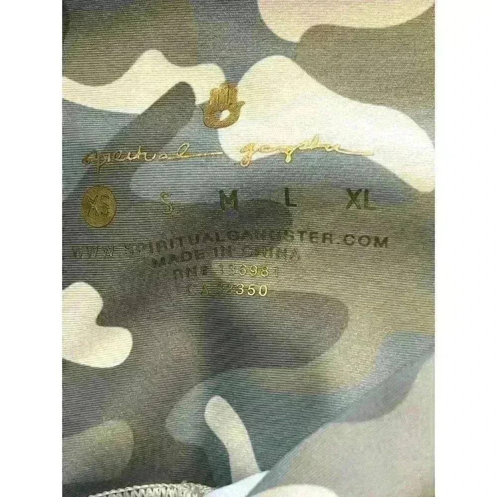Spiritual Gangster Women's Intent Yoga Camo Leggings Light Greens blue Sz XS NWT - Picture 7 of 7